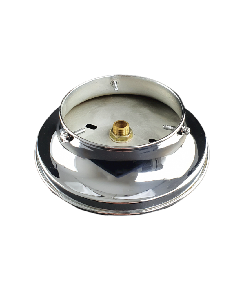 100mm Ceiling Light Gallery Brass & Chrome John Moncrieff Lighting